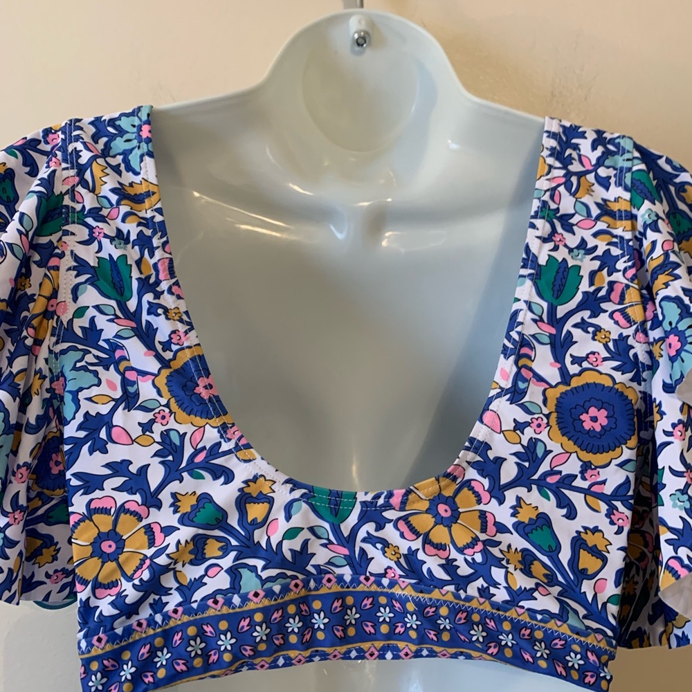 Boho Floral Ruffle Bikini Set - Picture 6 of 10